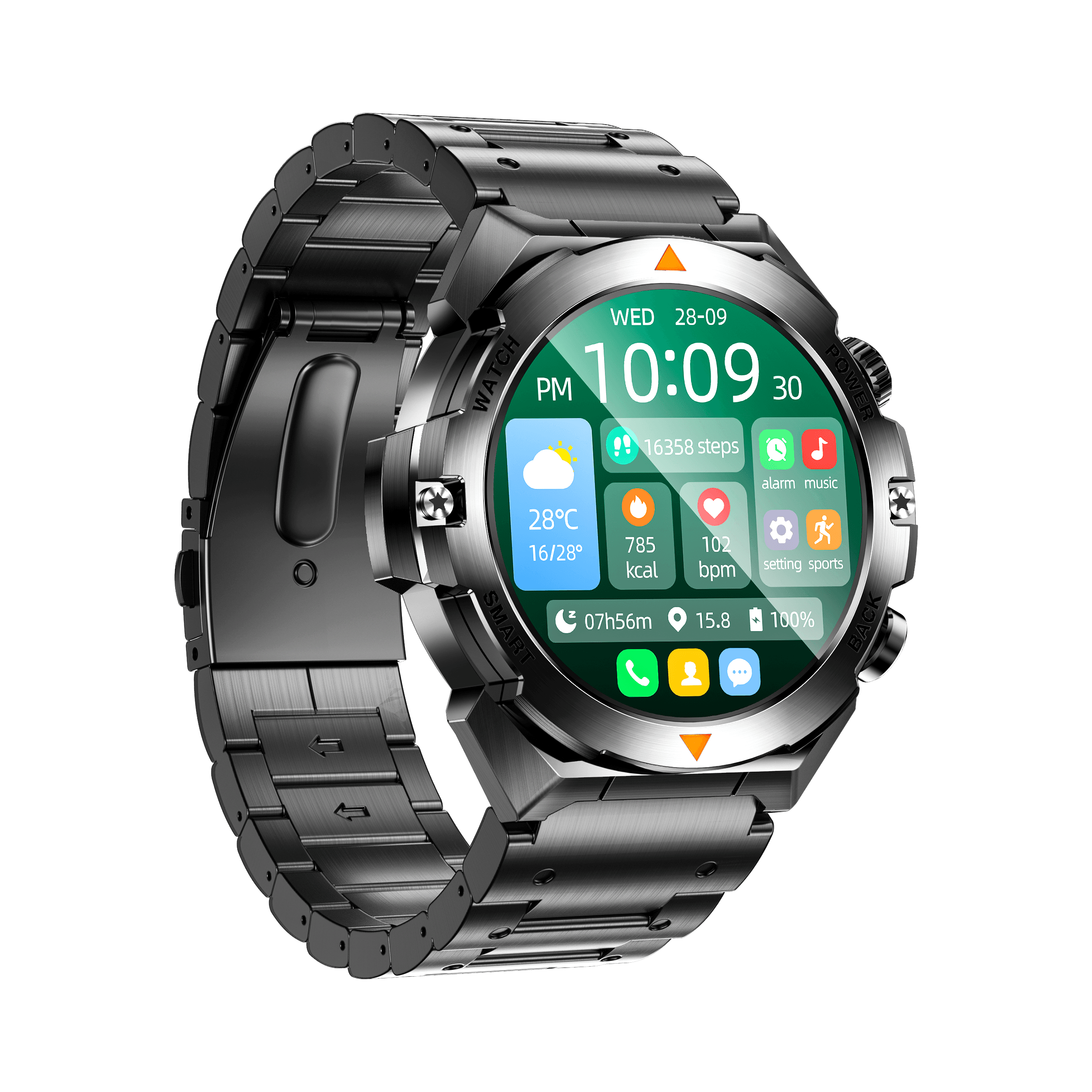 D01  Classic Look & Mechanical Smart Watch  6