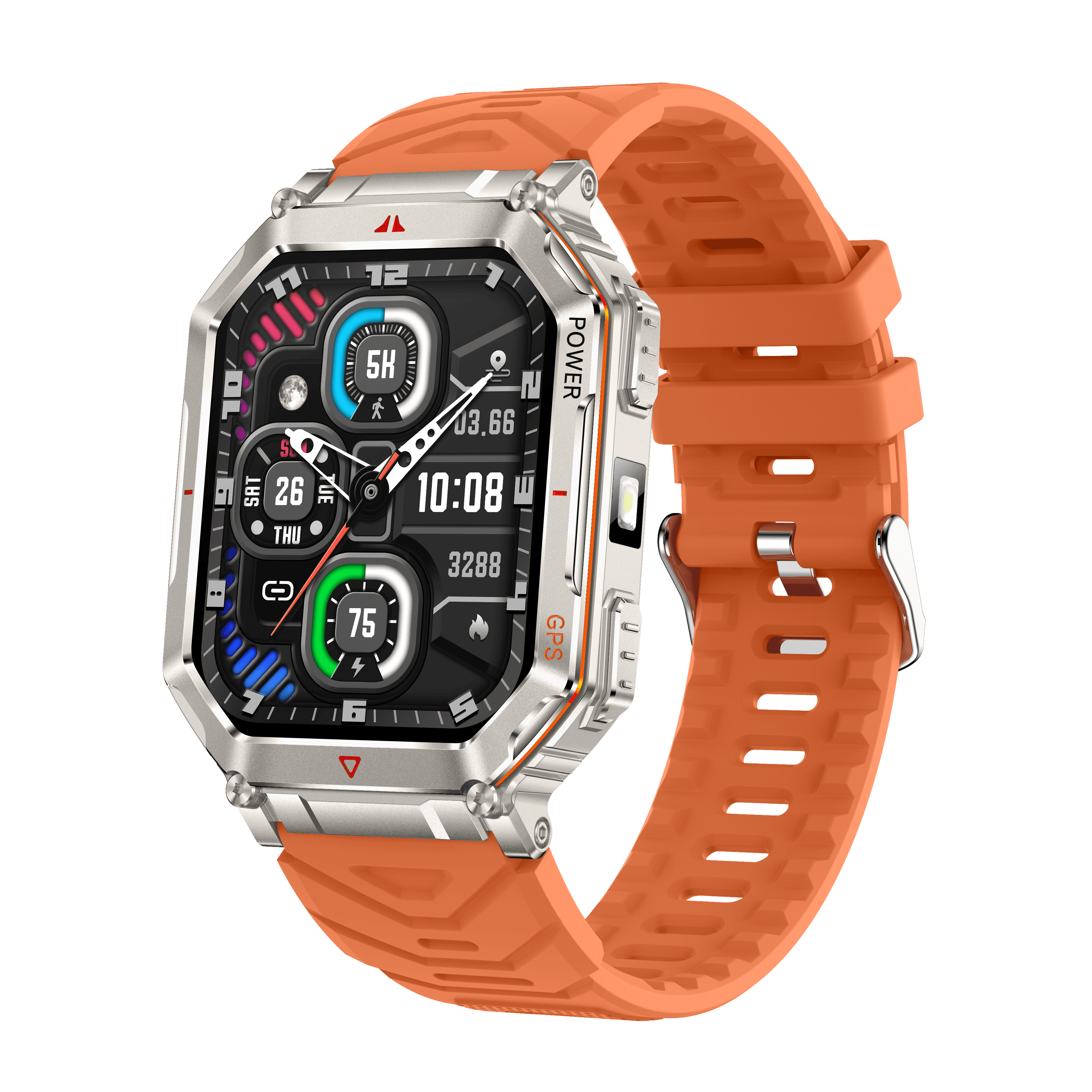 D192 GPS Outdoor Flashlight Smart Watch 2
