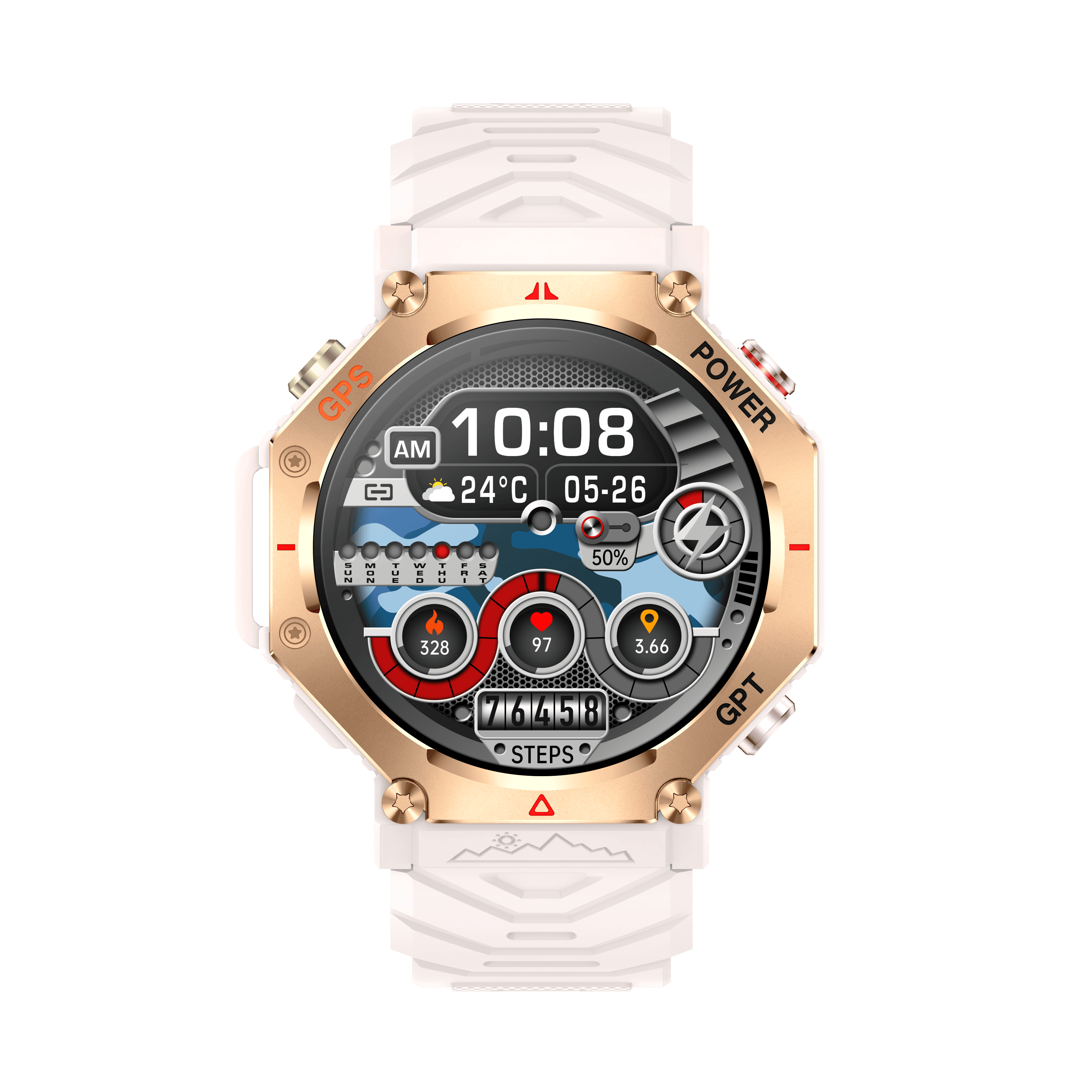 D191 GPS & Flashlight Smart Watch 5