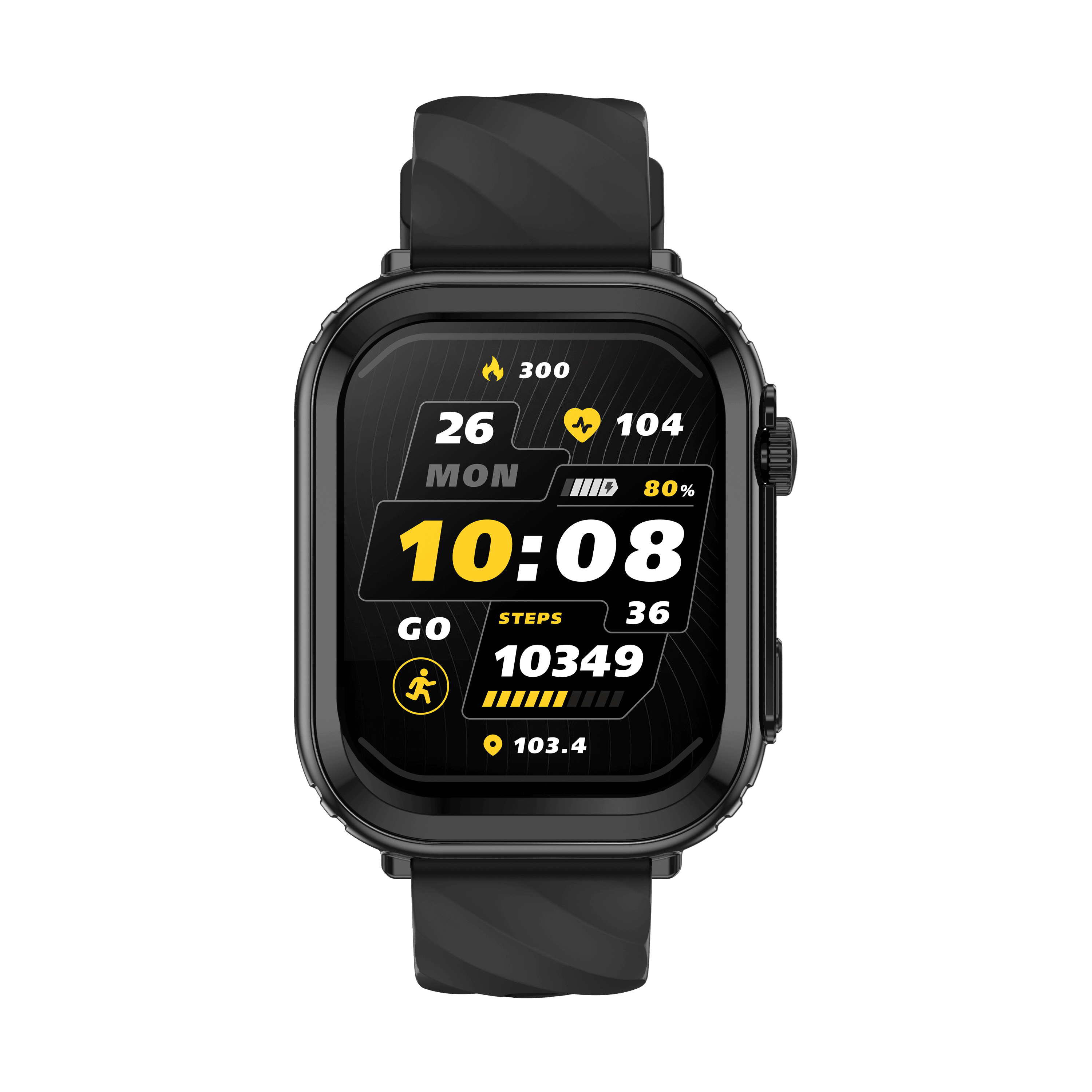 DLD D10 Large battery & Flashlight Smartwatch 3